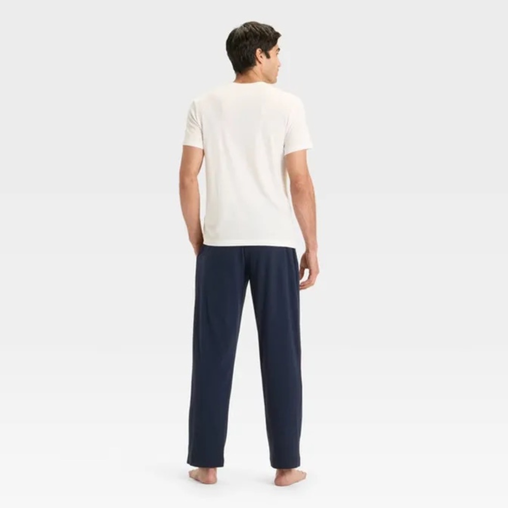Goodfellow & Co Cream Bear Graphic 2 Piece Pajama Set T-Shirt and Navy Pants - Picture 3 of 3